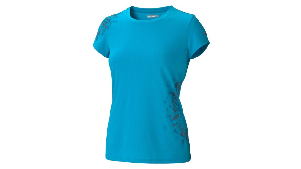 Marmot Astral Short Sleeve Tee - Women's-Blue Sea-Small