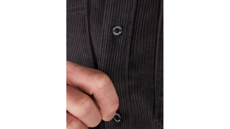 Marmot Aylesbury Corduroy Long Sleeve - Mens, Dark Steel, Extra Large, M13263-1132-XL