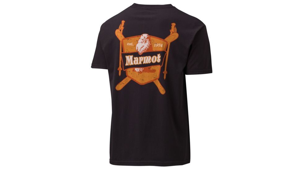 Marmot Badge Short Sleeve Tee - Men's-Black-Large