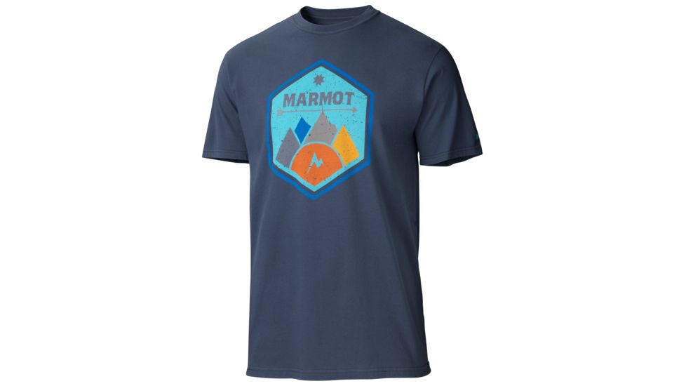 Marmot Badge Short Sleeve Tee - Men's-New Twilight-Medium