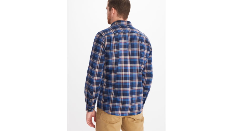 Marmot Bayview Midweight Flannel Long Sleeve - Mens, Arctic Navy, 2XL, M13556-2975-XXL
