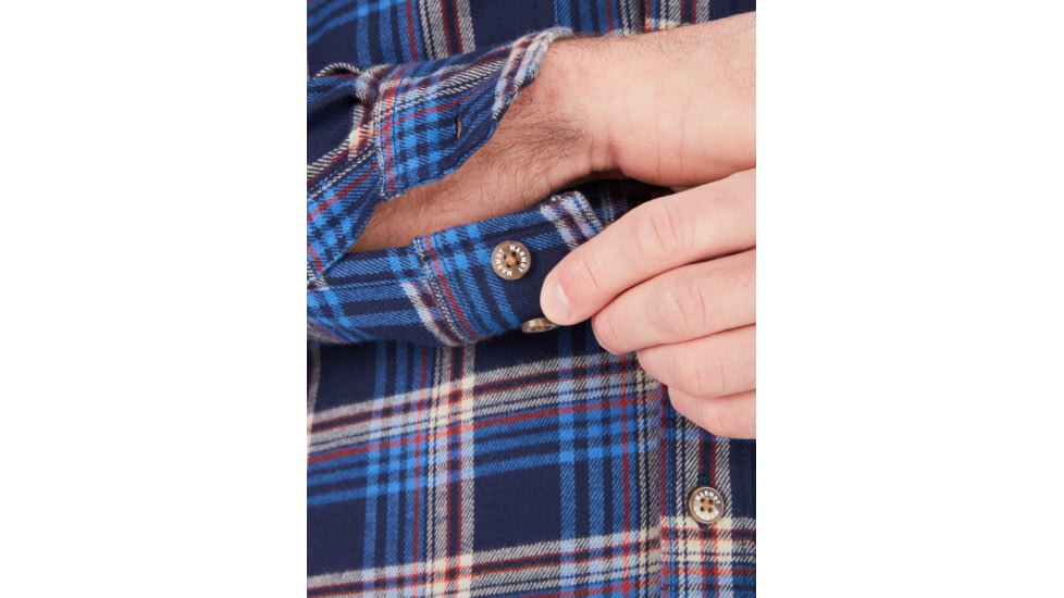 Marmot Bayview Midweight Flannel Long Sleeve - Mens, Arctic Navy, 2XL, M13556-2975-XXL