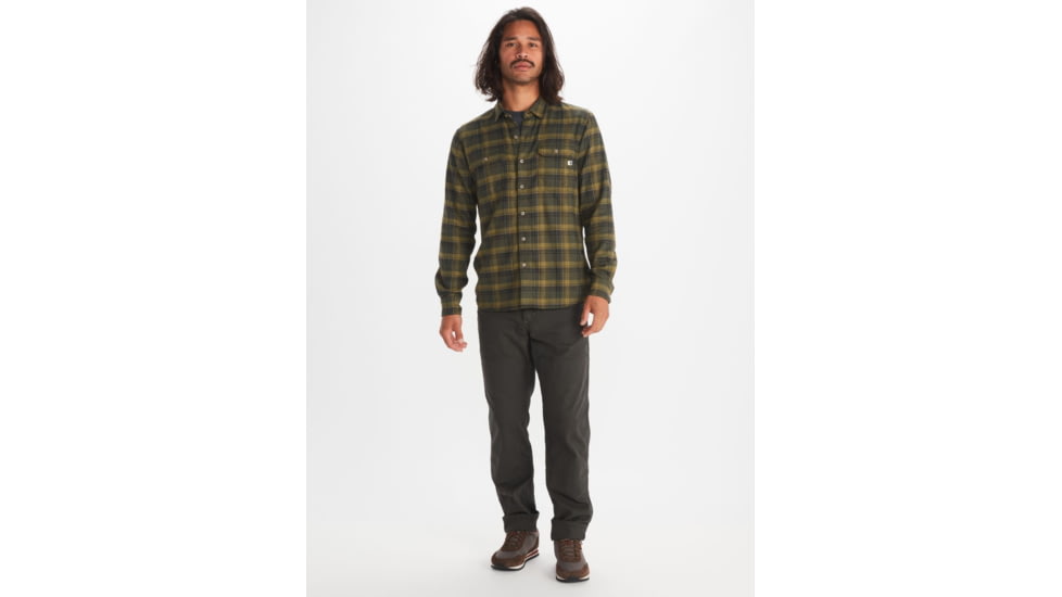 Marmot Bayview Midweight Flannel Long Sleeve - Mens, Nori, 2XL, M13556-4859-XXL