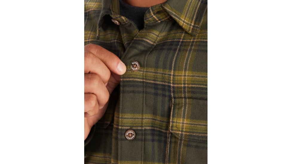 Marmot Bayview Midweight Flannel Long Sleeve - Mens, Nori, 2XL, M13556-4859-XXL