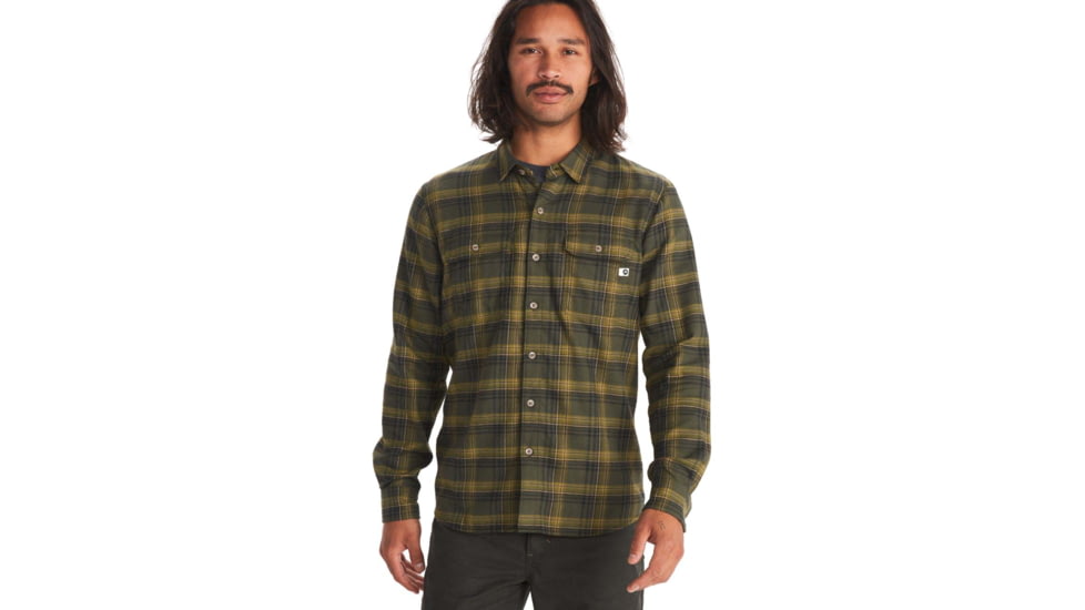 Marmot Bayview Midweight Flannel Long Sleeve - Mens, Nori, 2XL, M13556-4859-XXL