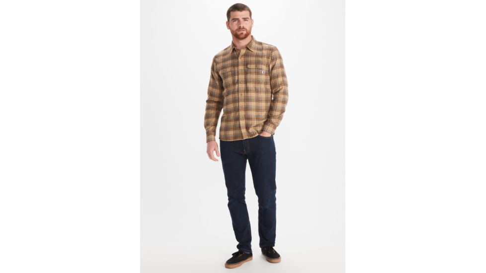 Marmot Bayview Midweight Flannel Long Sleeve - Mens, Shetland, 2XL, M13556-16310-XXL