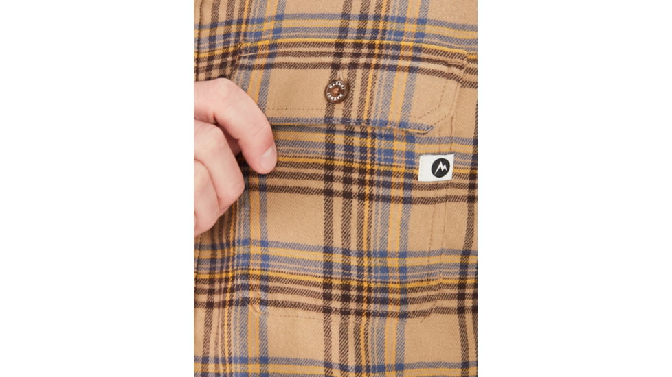 Marmot Bayview Midweight Flannel Long Sleeve - Mens, Shetland, 2XL, M13556-16310-XXL