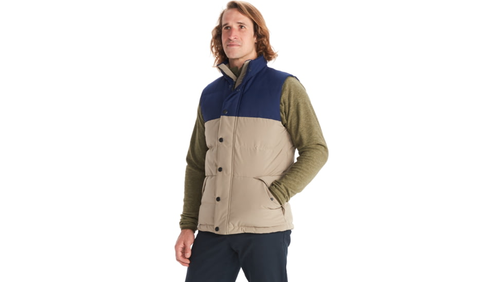 Marmot Bedford Vest - Mens, Stonework/Arctic Navy, Medium, M11759-16383-M