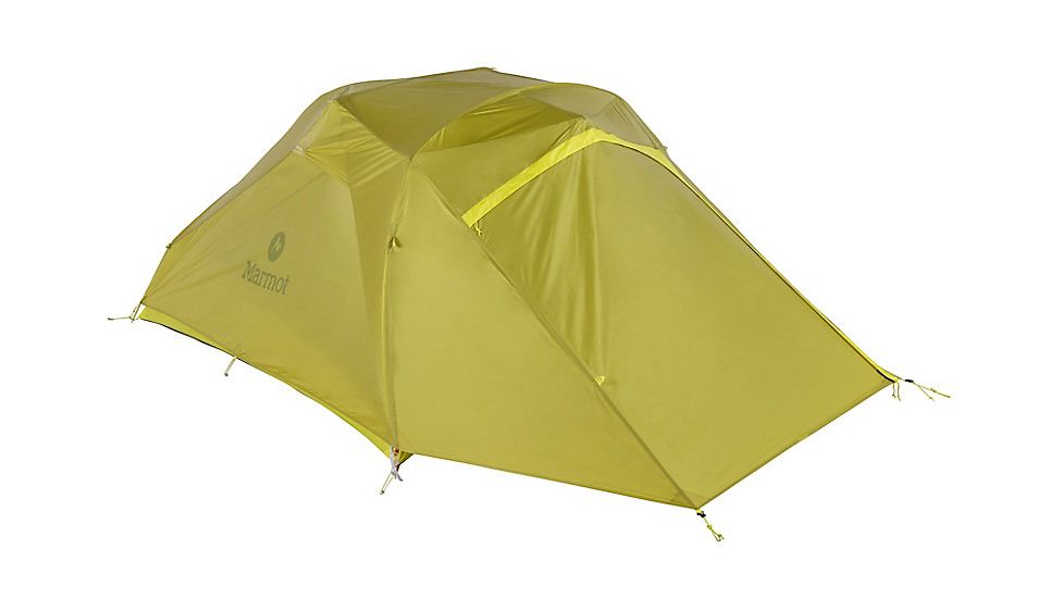 Marmot Bolt Ultralight 3-Person Tent, Dark Citron/Citronelle, One Size, 39010-9819-ONE