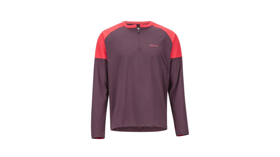 Marmot Bowery Long Sleeve - Mens, Burgundy/Blush, Large, 42260-7273-L