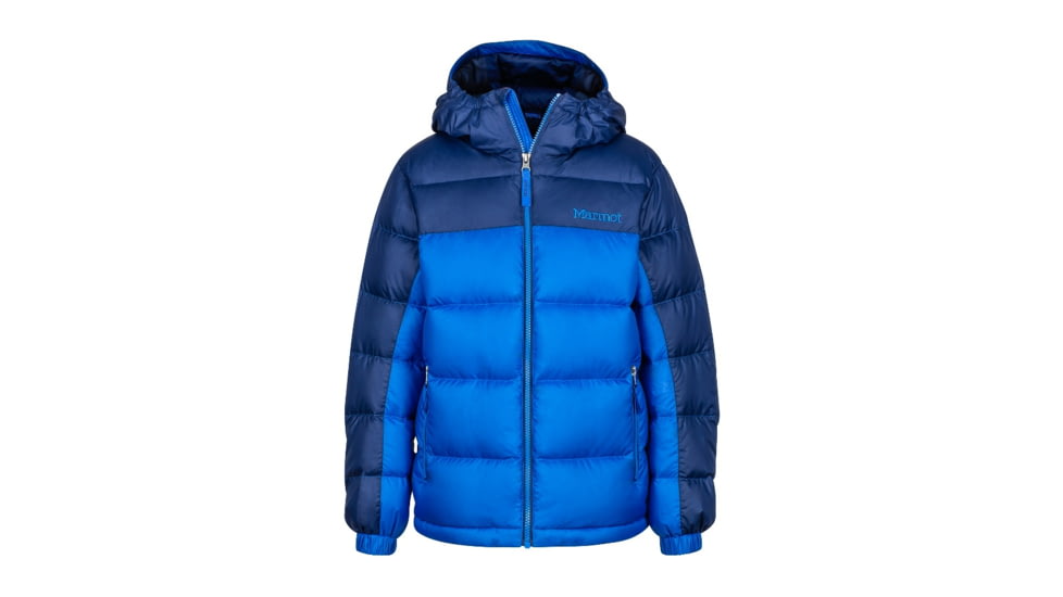 Marmot Boys Guides Down Hoody, True Blue/Arctic Navy, XXL, 73700-3964-XXL
