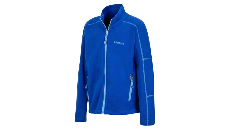 Marmot Boys Lassen Fleece Jacket, Surf, Small 83880-2707-S