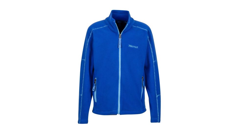 Marmot Boys Lassen Fleece Jacket, Surf, Small 83880-2707-S