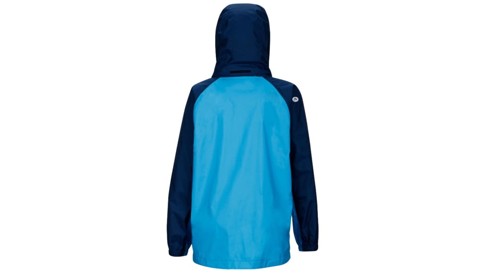 Marmot Boys PreCip Jacket, Mykonos Blue/Arctic Navy, XL, 50900-3779-XL