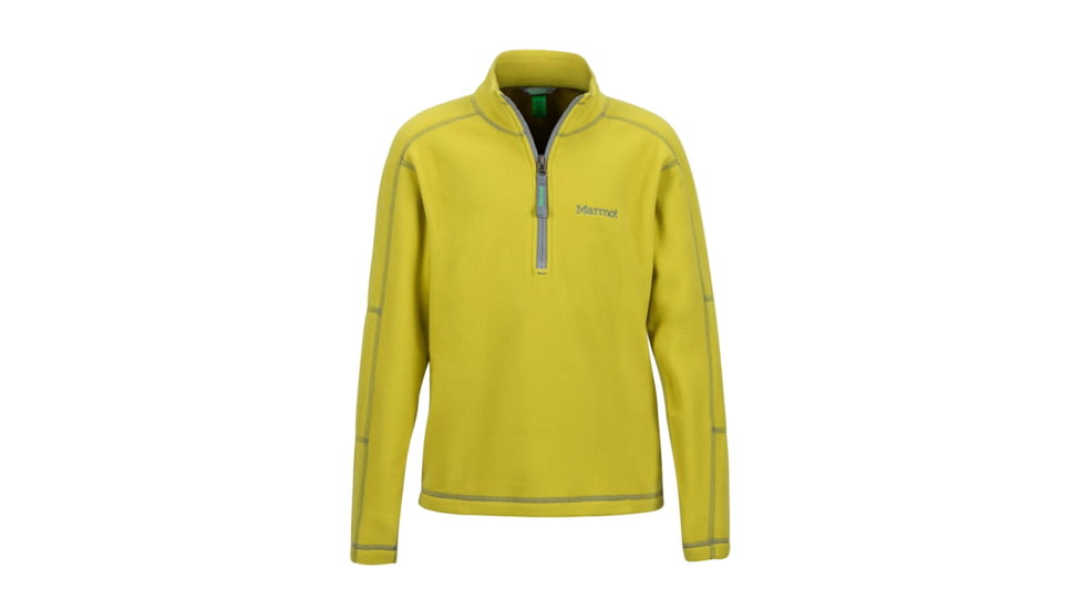 Marmot Boys Rocklin 1/2 Zip Jacket, Citronelle, Extra Large 83960-4632-XL