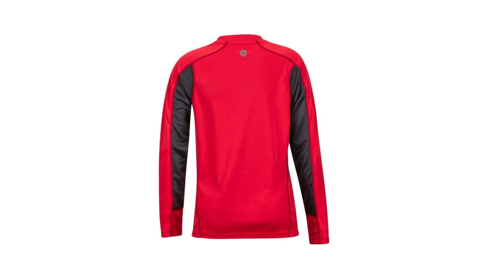 Marmot Boys Windridge W/ Graphic Long Sleeve T-Shirt, Tomato/Slate Grey, Extra Large 50310-6981-XL