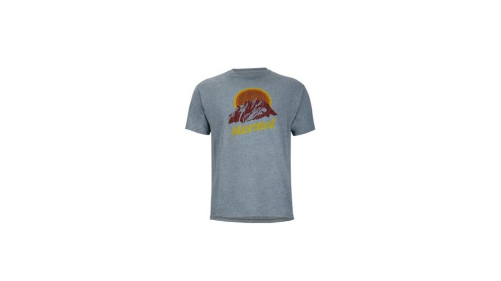 Marmot BR Pikes Peak Tee SS, Ash Heather, M, 900461-1507-M