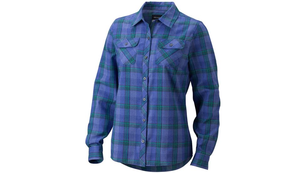 Marmot Bridget Flannel Long Sleeve - Women's-Gemstone-Medium