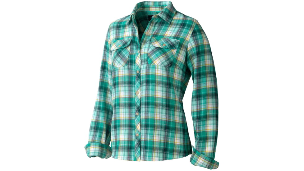 Marmot Bridget Flannel Long Sleeve - Women's-Ice Green-Large