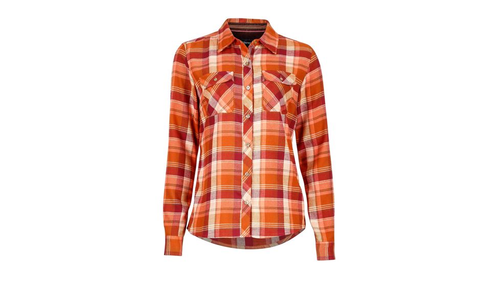 Marmot Bridget Flannel Long Sleeve - Women's-Madder Red-Large