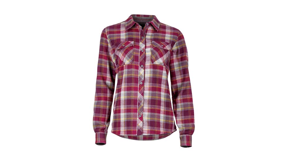 Marmot Bridget Flannel Long Sleeve - Women's-Magenta-Large