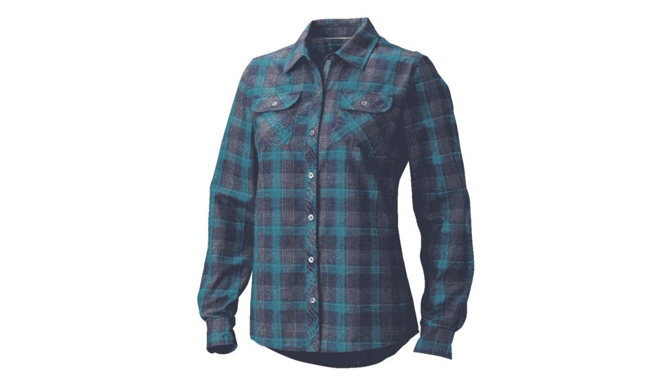 Marmot Bridget Flannel Long Sleeve - Women's-Ocean-X-Large