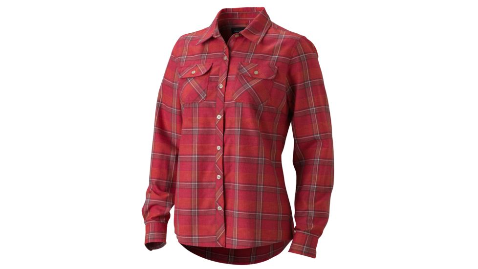 Marmot Bridget Flannel Long Sleeve - Womens-Raspberry-Medium