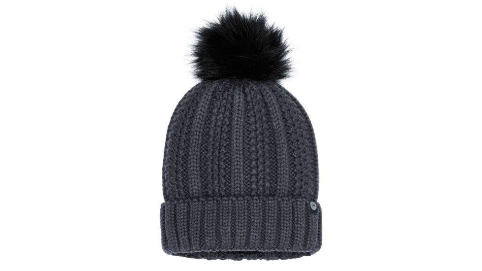 Marmot Bronx Pom Hat - Womens, Dark Steel, One Size, 14760-Dark Steel-ONE-DEMO