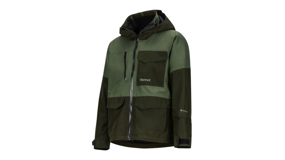 Marmot Carson Jacket - Mens, Crocodile/Rosin Green, Medium, 74840-Croc/RosGreen-M-DEMO