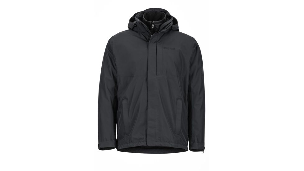 Marmot Castleton Component 3-in-1 Jacket - Men's, Black, 2XL 41120-001-XXL