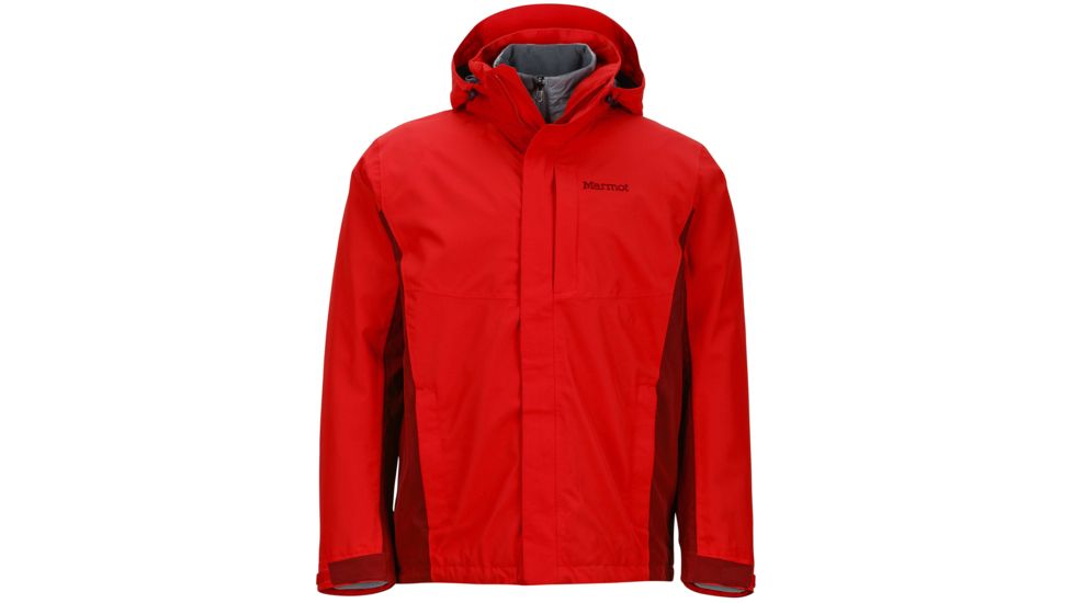 Marmot Castleton Component 3-in-1 Jacket - Men's -Rocket Red/Brick-Small