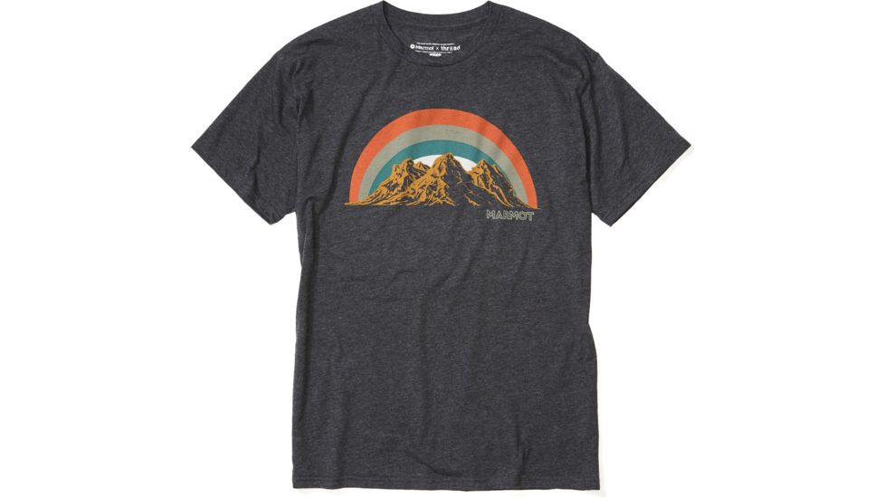 Marmot Clove Hitch Short Sleeve T-Shirt - Mens, Charcoal Heather, Large, 41820-1204-L