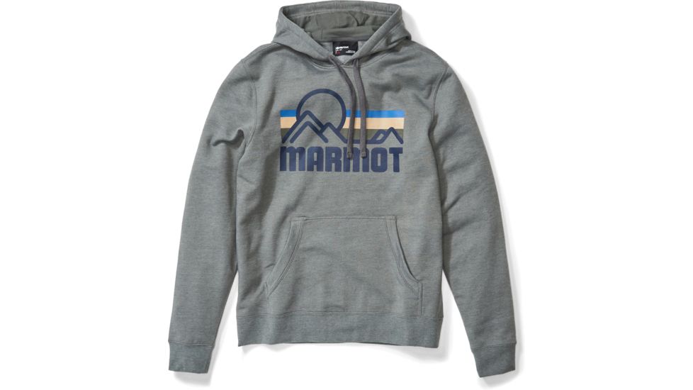 Marmot Coastal Hoodie - Mens, Charcoal Heather, Small, 49360-1204-S