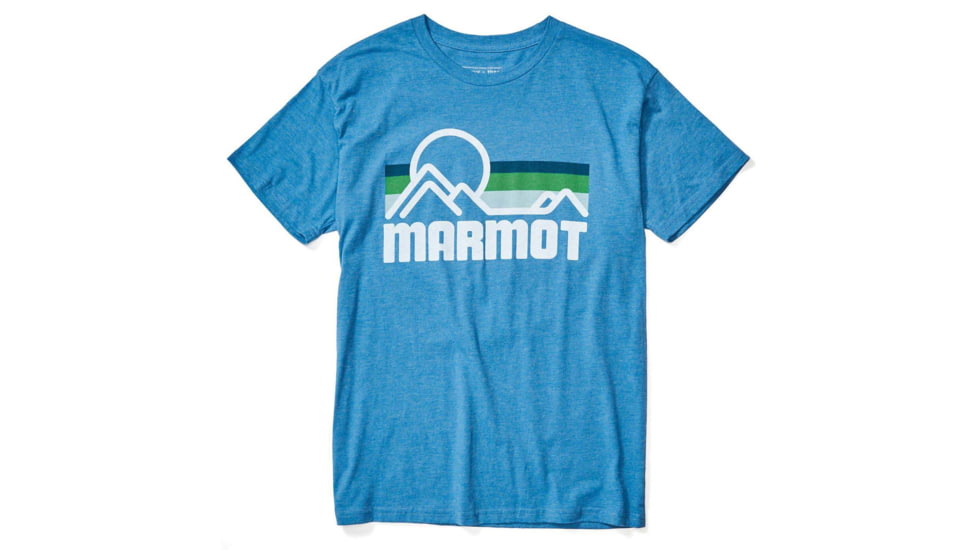 Marmot Coastal Short Sleeve T-Shirt - Mens, True Royal Heather, Small, 42430-8566-S