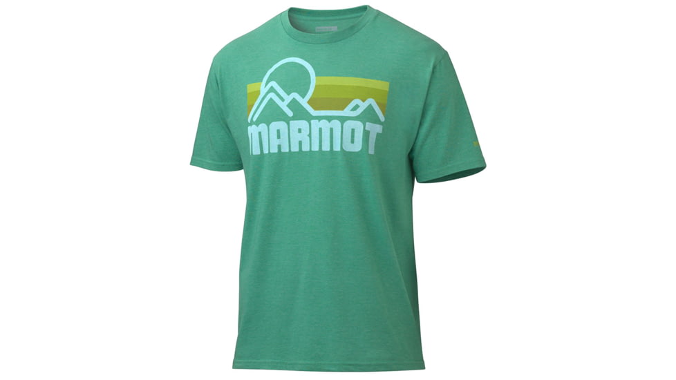 Marmot Coastal Short Sleeve Tee - Men's-Green Heather-X-Large