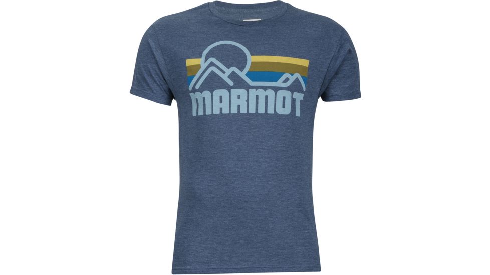 Marmot Coastal Short Sleeve Tee - Men's-New Navy Heather-Large