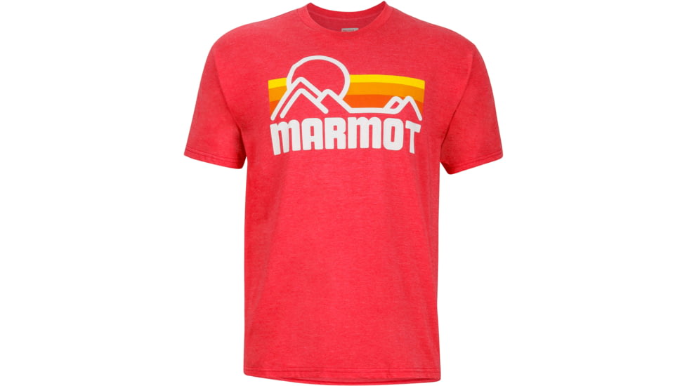 Marmot Coastal Short Sleeve Tee - Men's-New Red Heather-Medium