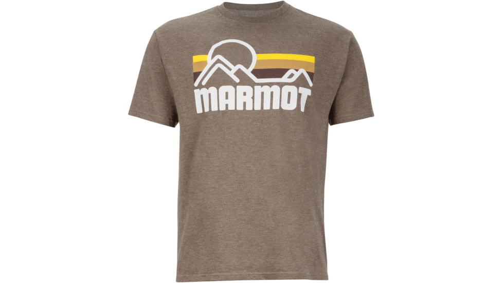 Marmot Coastal Short Sleeve Tee - Men's-True Brown Heather-Small