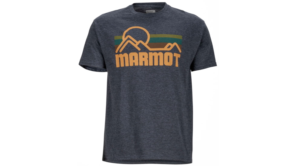 Marmot Coastal Short Sleeve Tee - Men's-True Charcoal Heather-X-Large