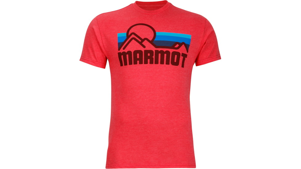 Marmot Coastal Short Sleeve Tee - Men's-True Red Heather-X-Large