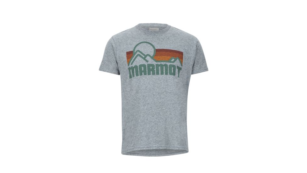 Marmot Coastal Short Sleeve Tee - Mens, Ash Heather, Small, 42430-1507-S