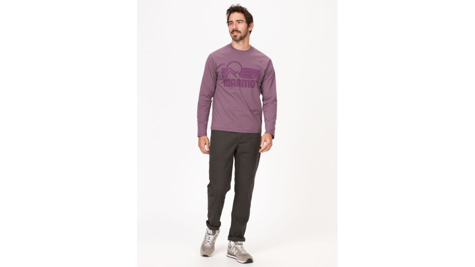 Marmot Coastal Tee Long Sleeve - Mens, Hazy Purple, Small, M14672-22259-S
