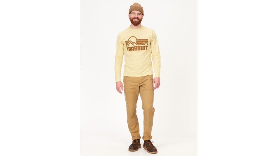 Marmot Coastal Tee Long Sleeve - Mens, Wheat, Extra Large, M14672-7035-XL