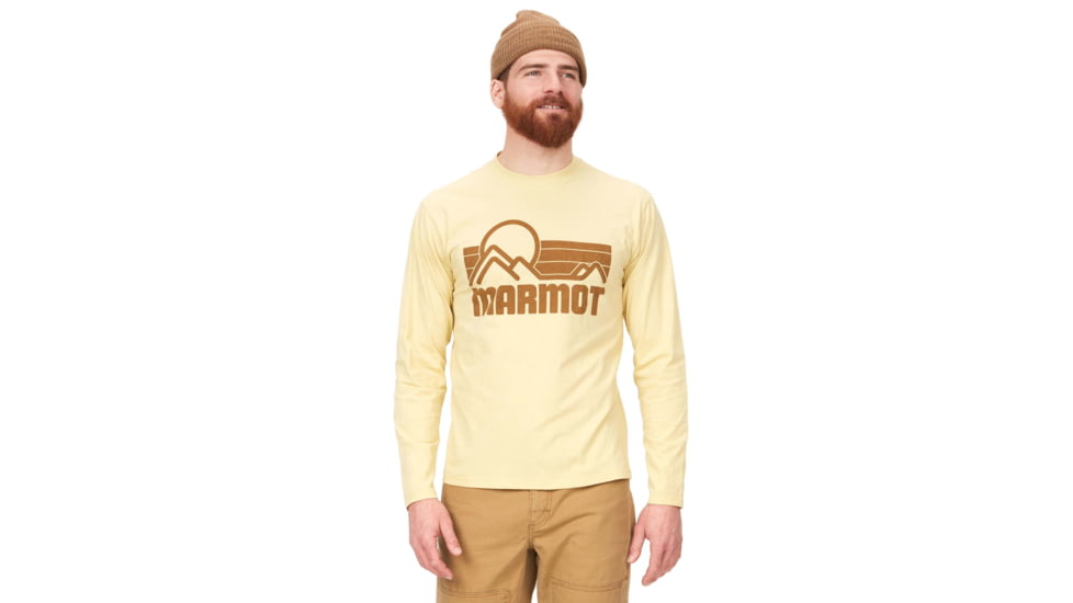 Marmot Coastal Tee Long Sleeve - Mens, Wheat, Extra Large, M14672-7035-XL