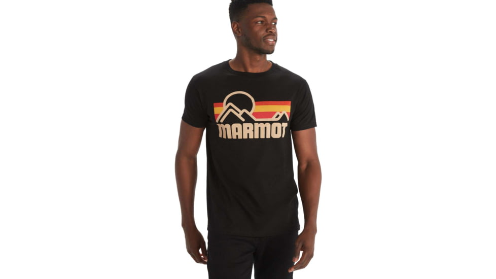 Marmot Coastal Tee Short Sleeve - Mens, Black, Medium, M12561-001-M
