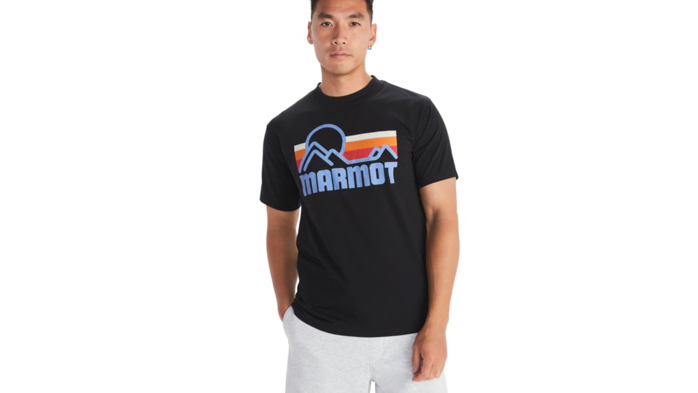 Marmot Coastal Tee Short Sleeve - Mens, Black, Medium, M14253-001-M