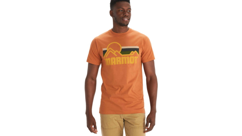 Marmot Coastal Tee Short Sleeve - Mens, Copper, Medium, M12561-7160-M