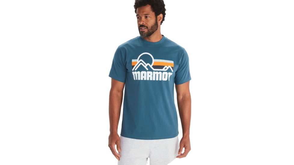 Marmot Coastal Tee Short Sleeve - Mens, Dusty Teal, Small, M14253-21541-S