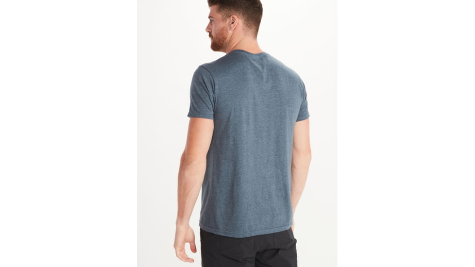 Marmot Coastal Tee Short Sleeve - Mens, Navy Heather, Extra Large, M12561-8550-XL
