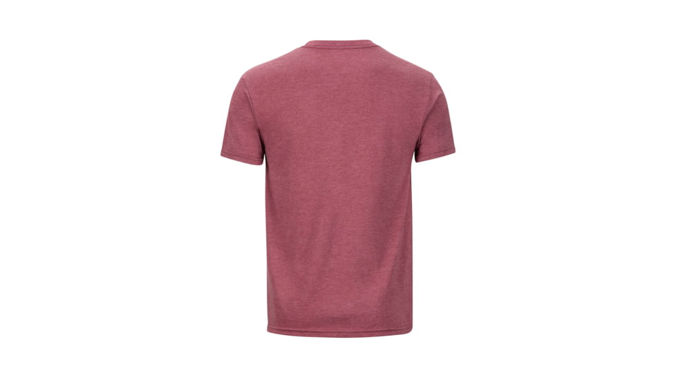 Marmot Coastal Tee SS - Mens, True Burgundy Heather, Large, 42430-7868-L